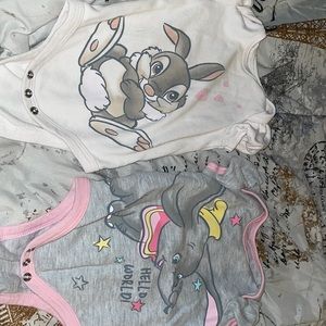 Set of 2 Disney Baby Onsies